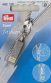 PRYM FASHION-ZIPPER CASUAL ALTSILBER, KARTE A 1STK