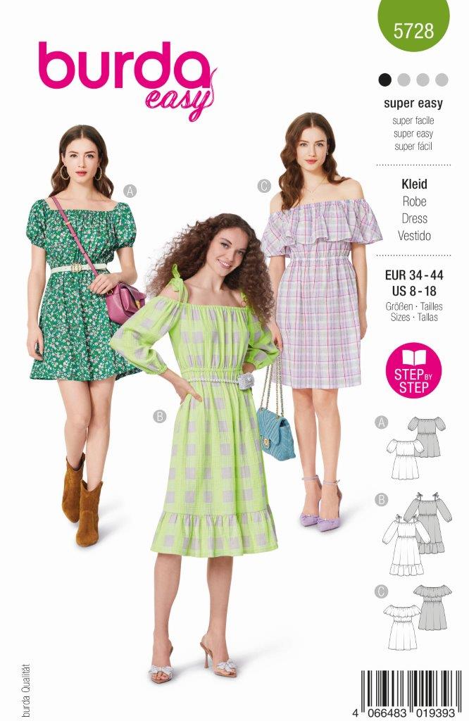 Burda Schnittmuster, Kleid