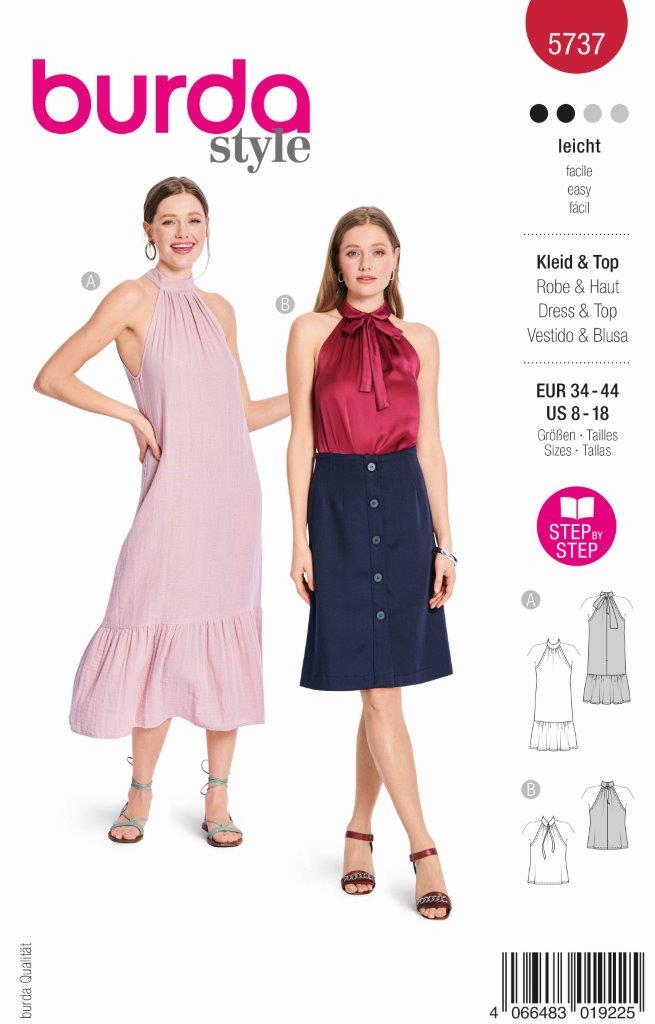 Burda Schnittmuster, kleid - top