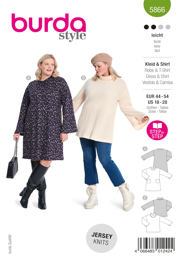 Burda Schnittmuster, Kleid & Shirt