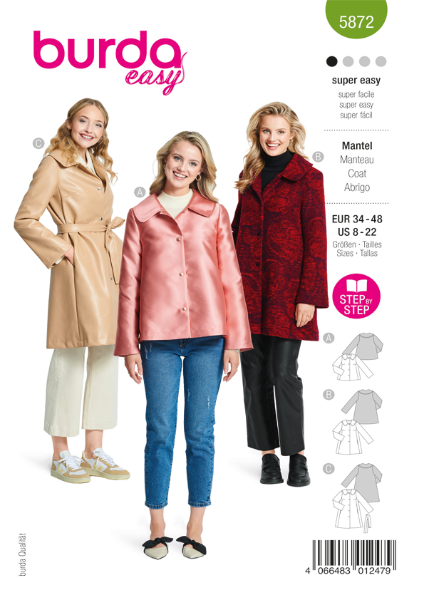 Burda Schnittmuster, Mantel