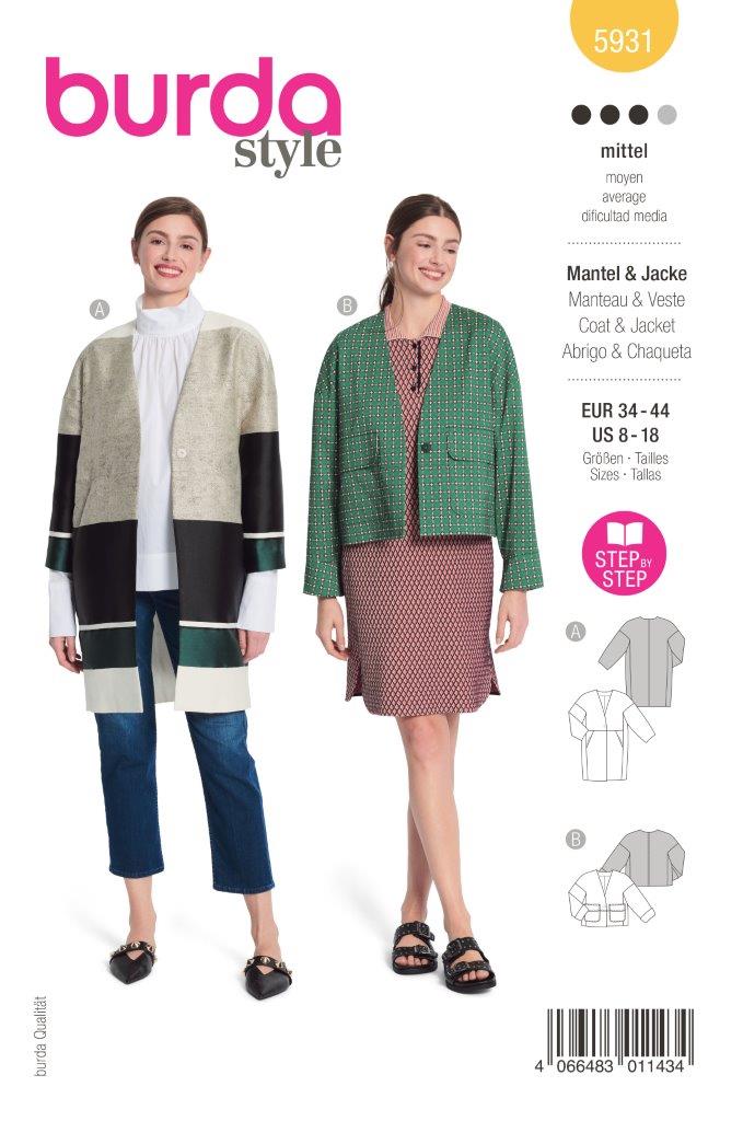 Burda Schnittmuster, Jacke & Mantel