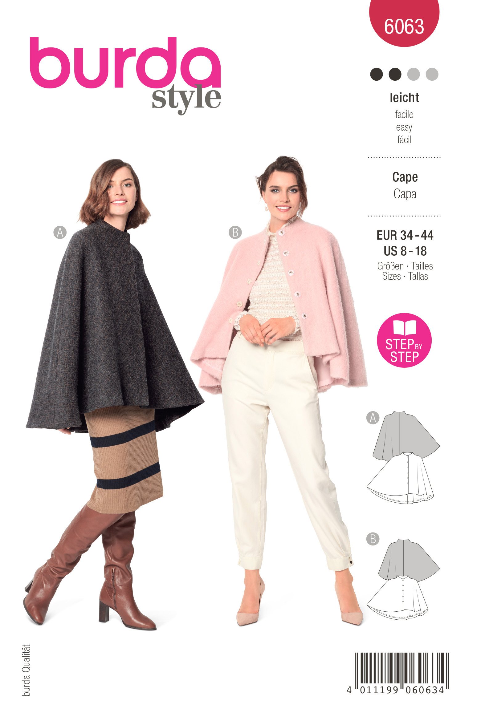 Burda Schnittmuster, Cape