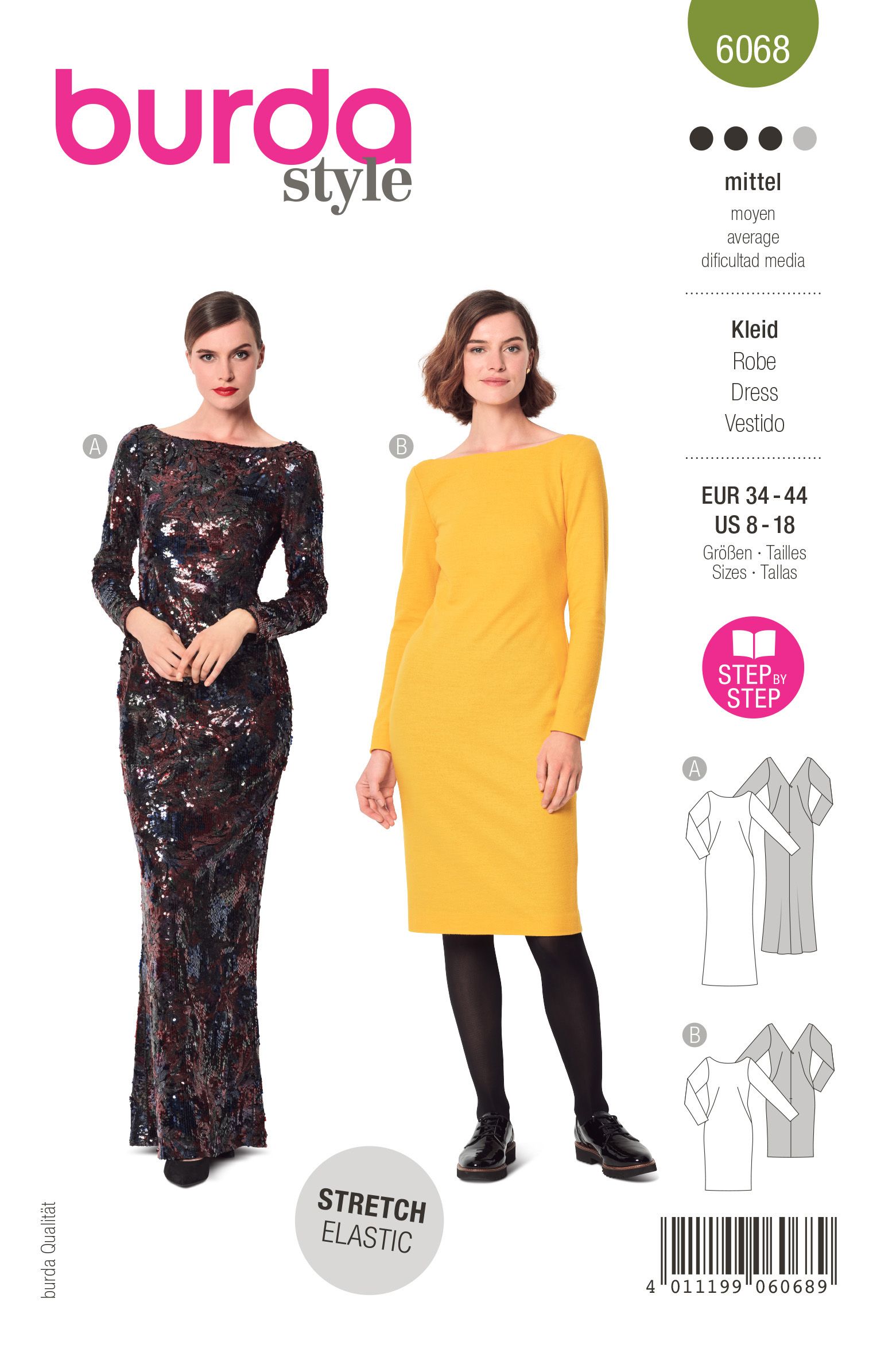 Burda Schnittmuster, Kleid & Abendkleid