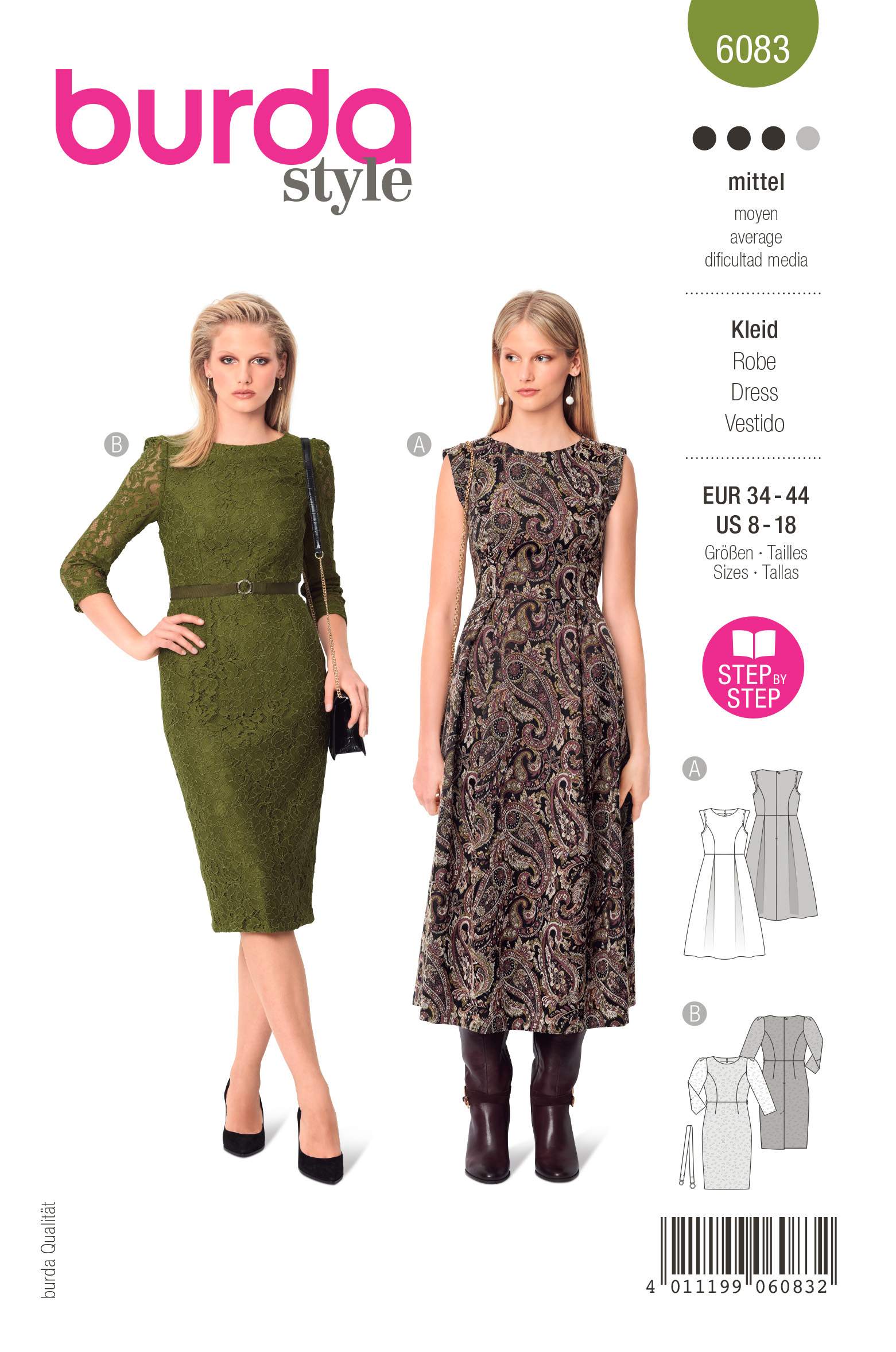 Burda Schnittmuster, festliches Kleid