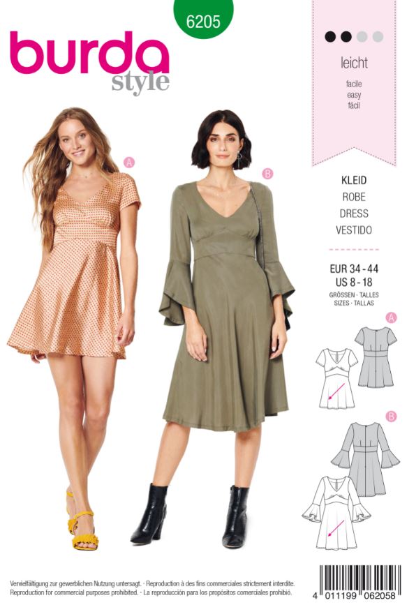 Burda Schnittmuster, Kleid