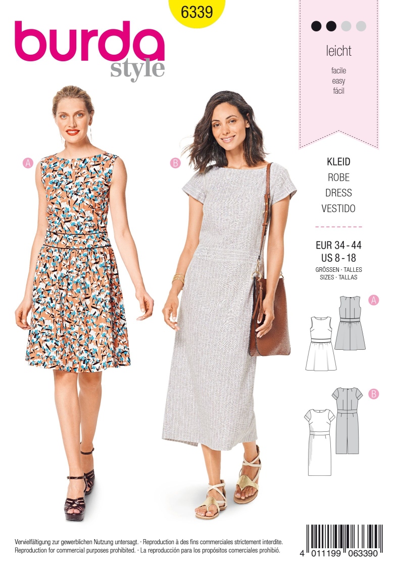 Burda Schnittmuster, Kleid