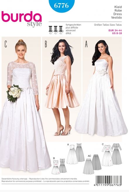 Burda Schnittmuster, Brautkleid