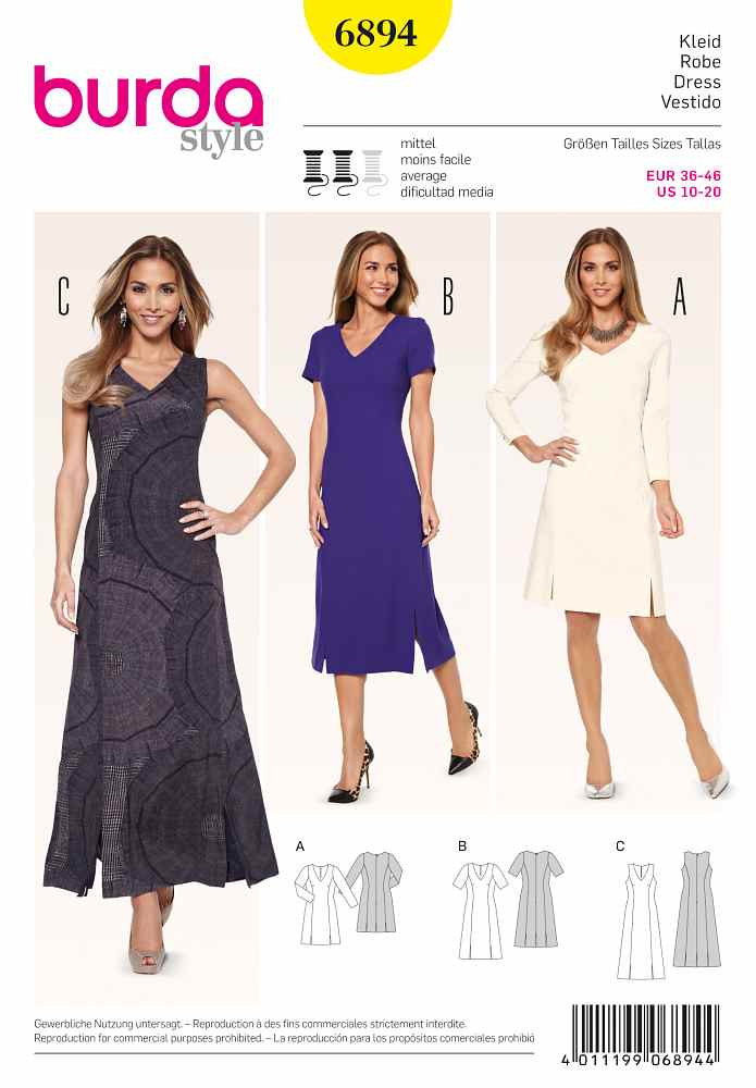 Burda Schnittmuster, Kleid