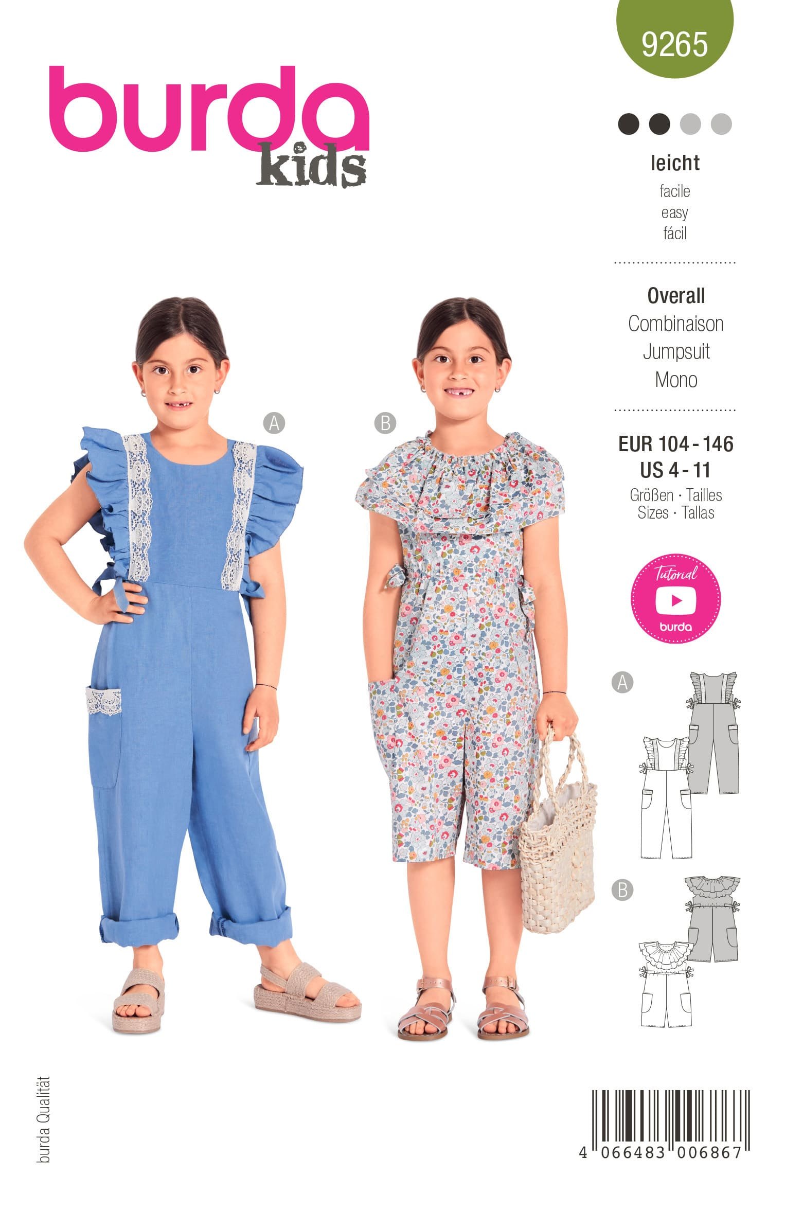Burda Schnittmuster, Overall
