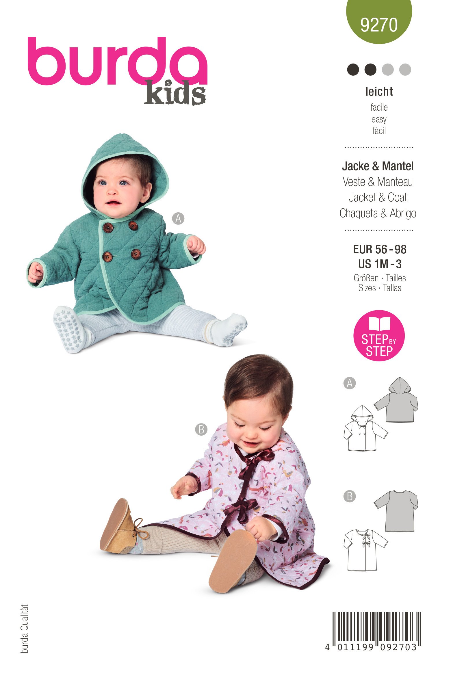 Burda Schnittmuster, Mantel & Jacke