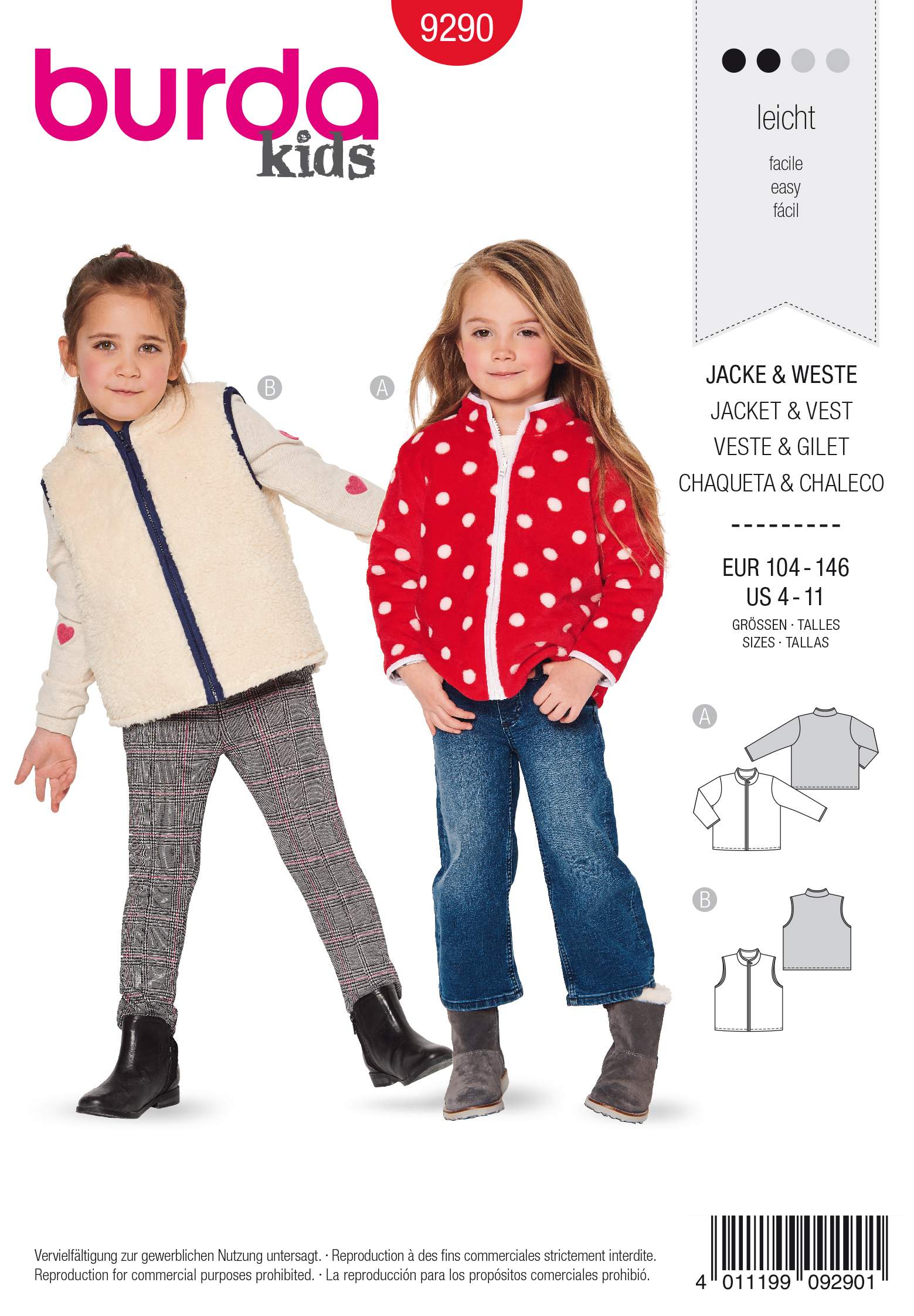 Burda Schnittmuster, Jacke