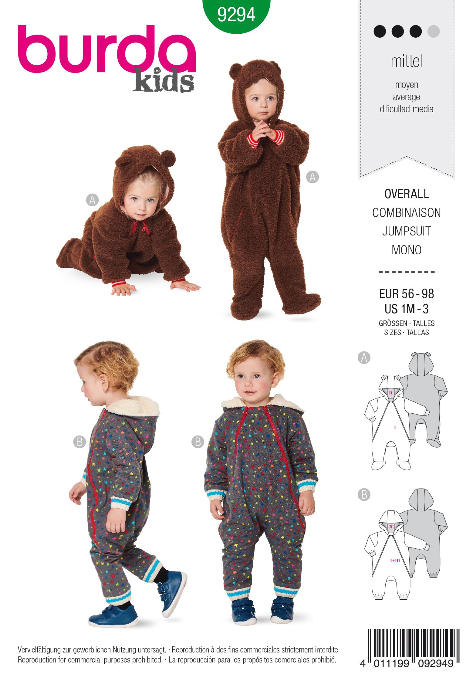 Burda Schnittmuster, Overall