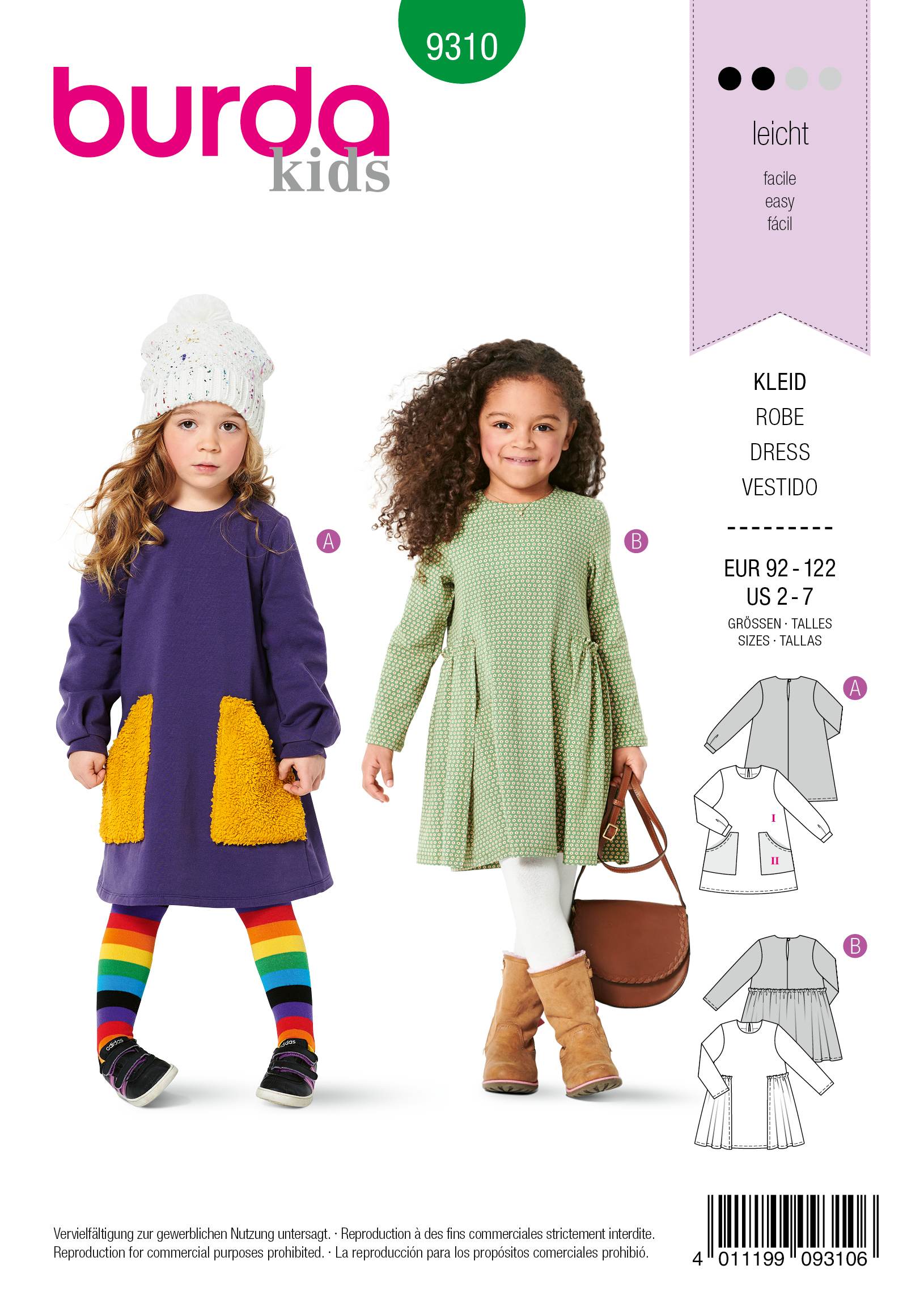 Burda Schnittmuster, Kleid