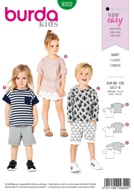 Burda Schnittmuster, Shirt