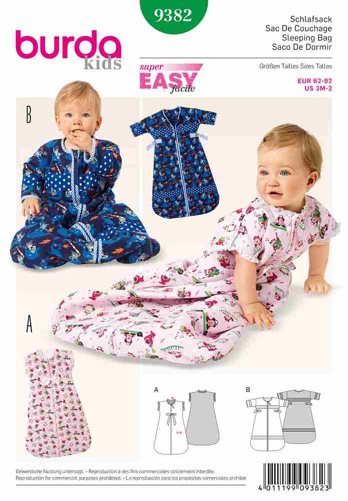 Burda Schnittmuster, Schlafsack