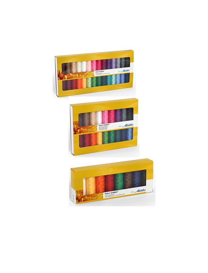 Mettler Polysheen PES, 18 Spulen à 200 m