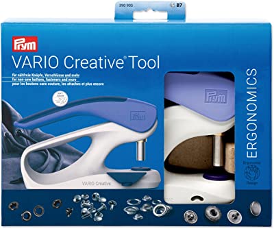 Prym vario creative tool, lochen, druckknöpfe und ösen anbringen und nieten verarbeiten