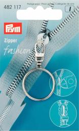 PRYM FASHION-ZIPPER RING SILBERFARBIG, KARTE A 1 STK.