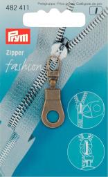 PRYM FASHION-ZIPPER ÖSE ALTMESSING, KARTE A 1 STK.