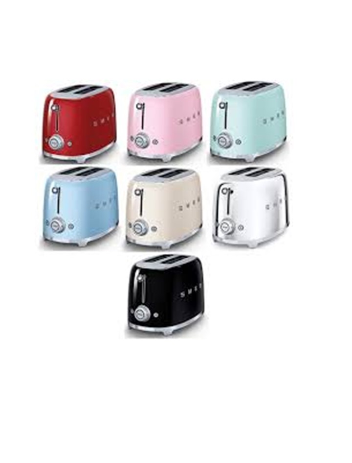 Smeg 2-Schlitz-Toaster, Weiss